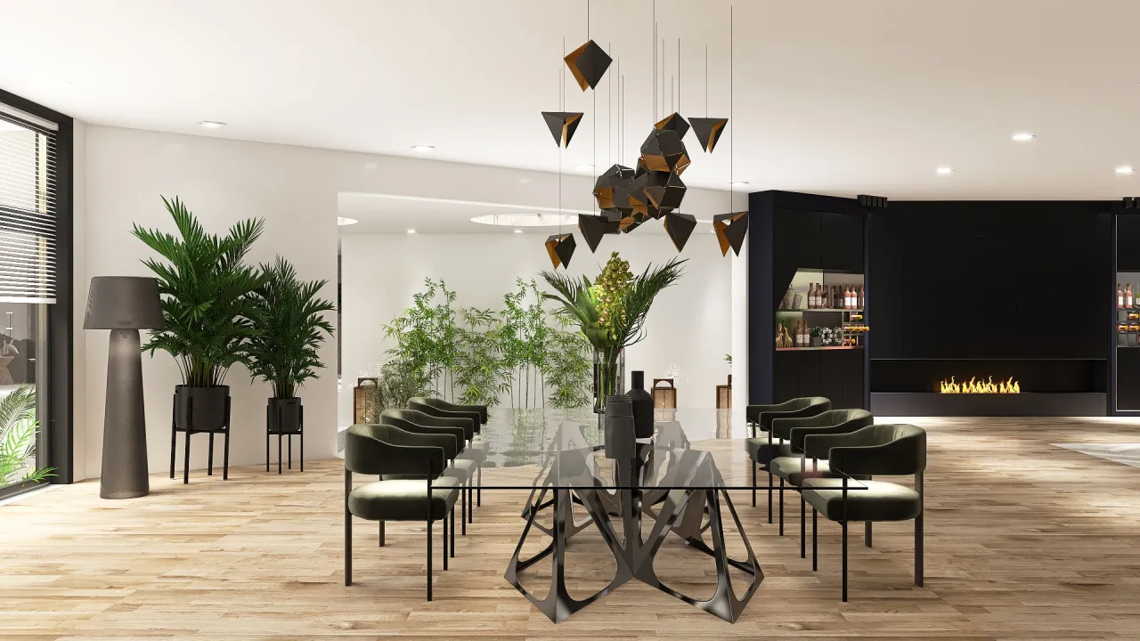 LivingDiningRoom 3d design renderings