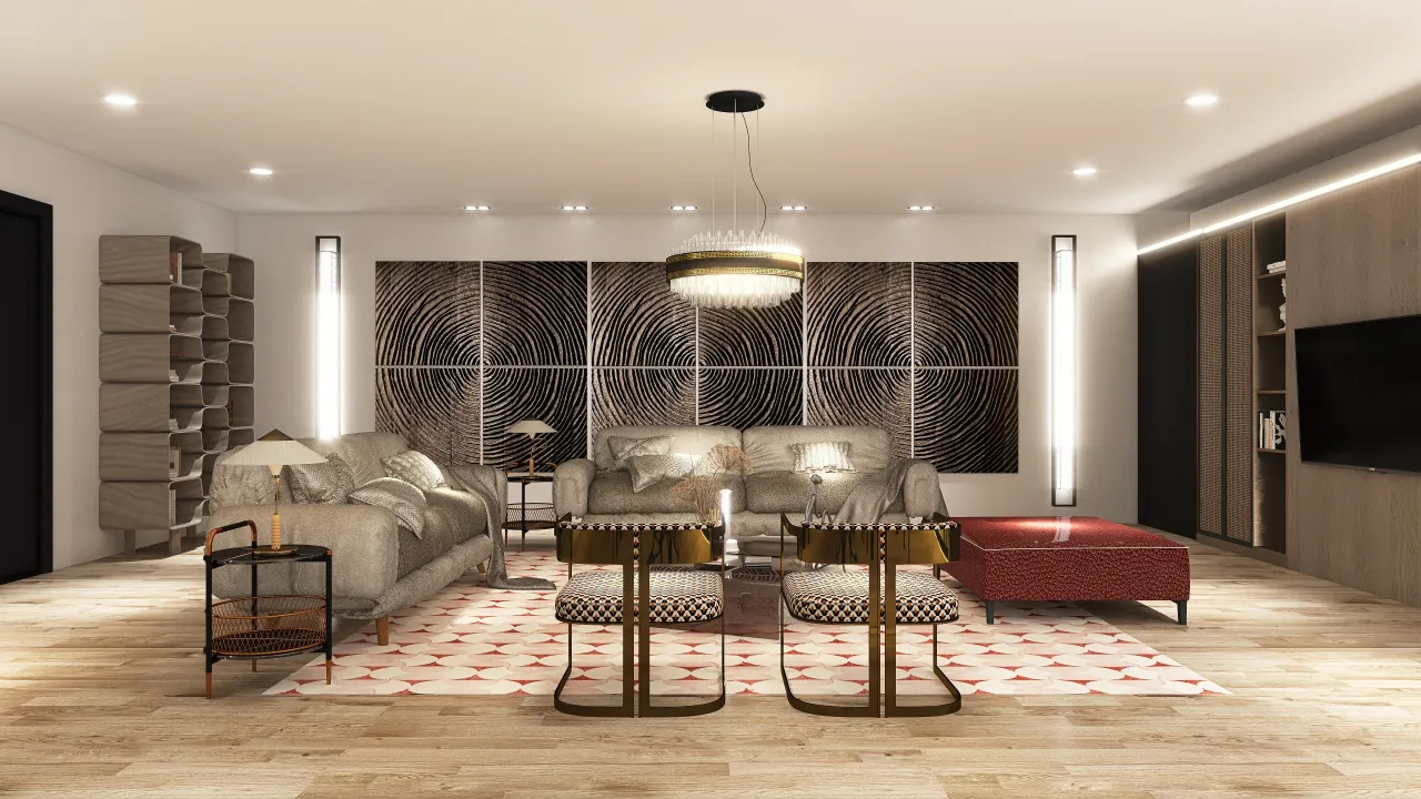 LivingDiningRoom 3d design renderings