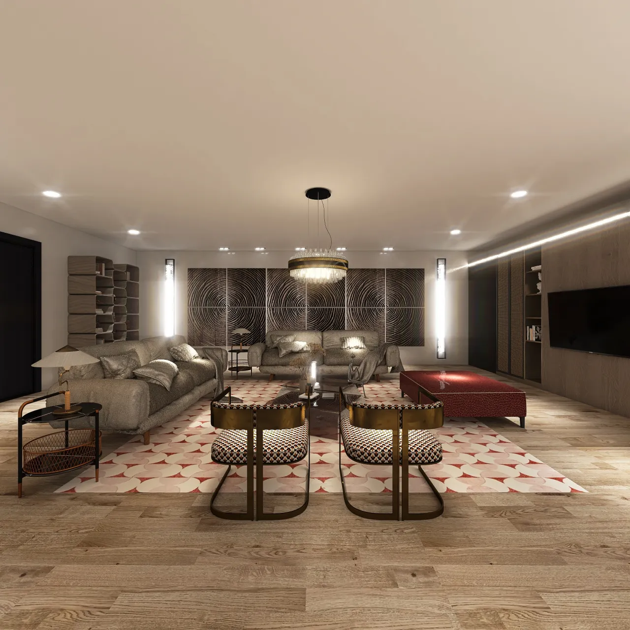 LivingDiningRoom 3d design renderings