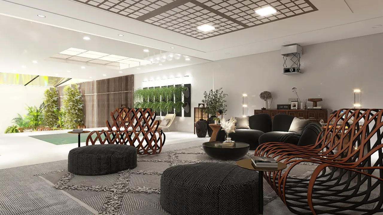 Lounge 3d design renderings