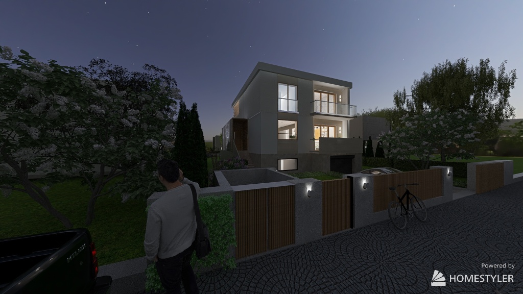 Cube Villa 3d design renderings