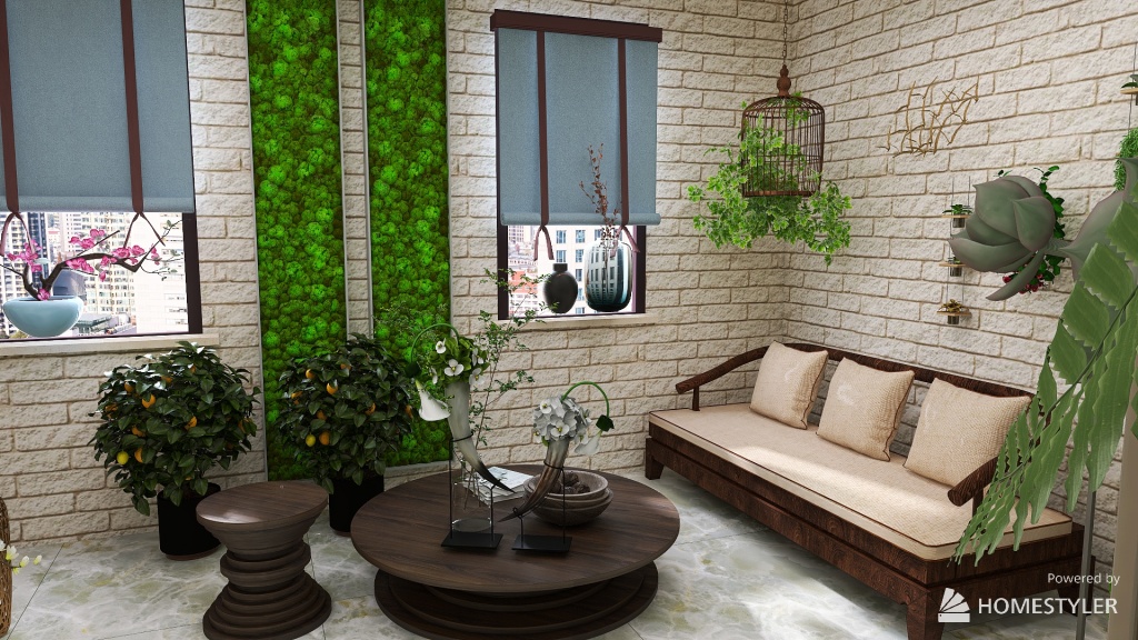 Flower shop 3d design renderings