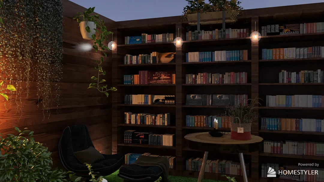 Forest Library 3d design renderings