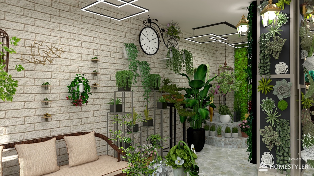 Flower shop 3d design renderings