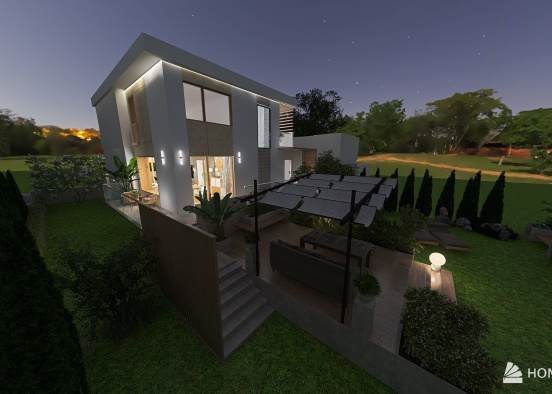 Cube Villa Design Rendering