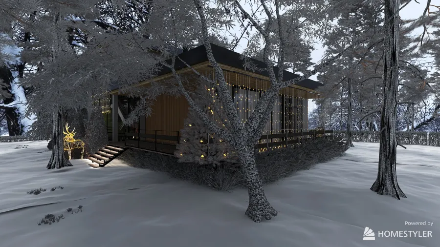котедж в лісі 3d design renderings