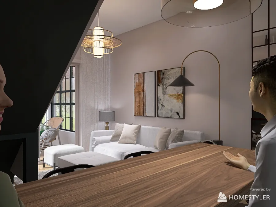 French Style appartment 3d design renderings