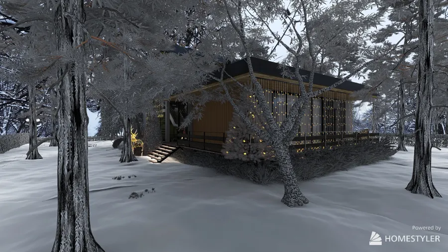 котедж в лісі 3d design renderings