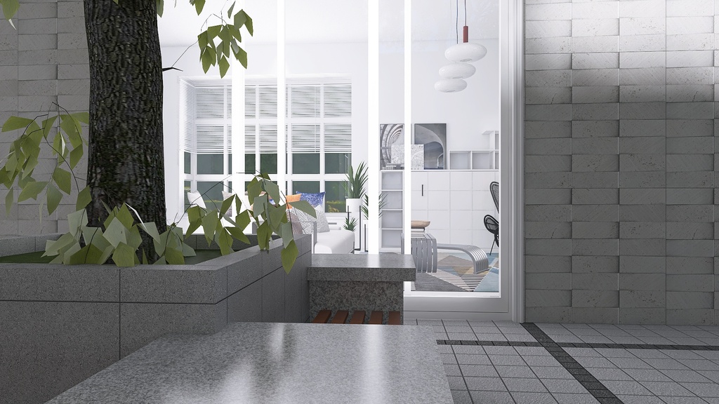 Courtyard1 3d design renderings