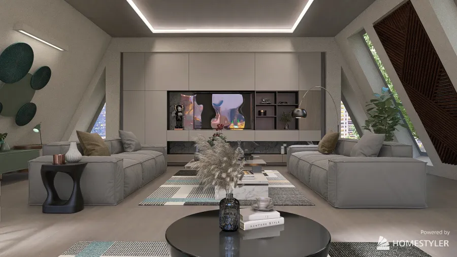 Hexagon House 3d design renderings