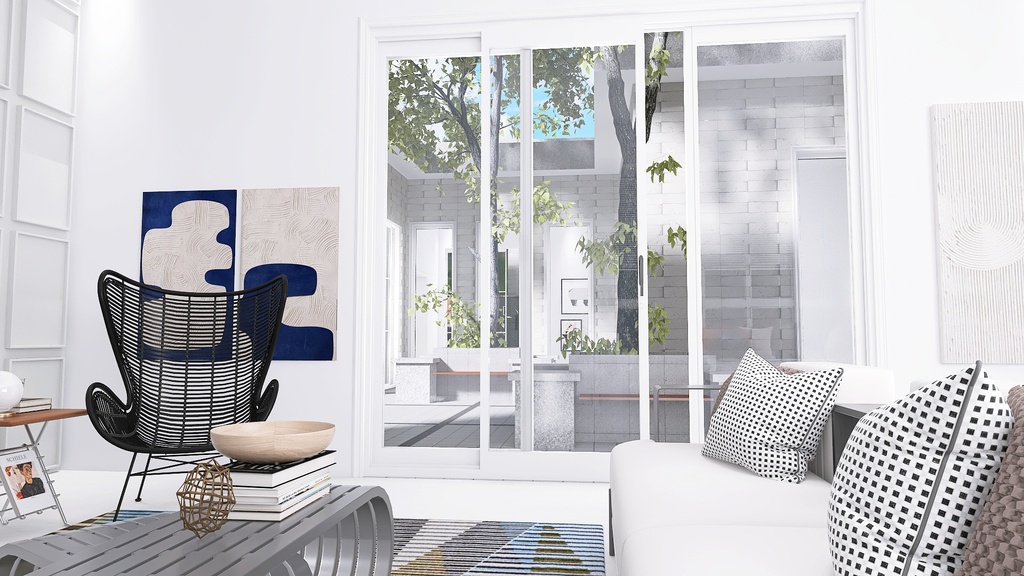 Living and Dining Room 3d design renderings
