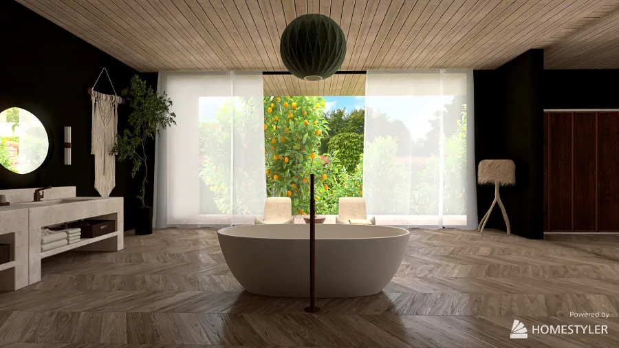Black Gorgeous Villa 3d design renderings
