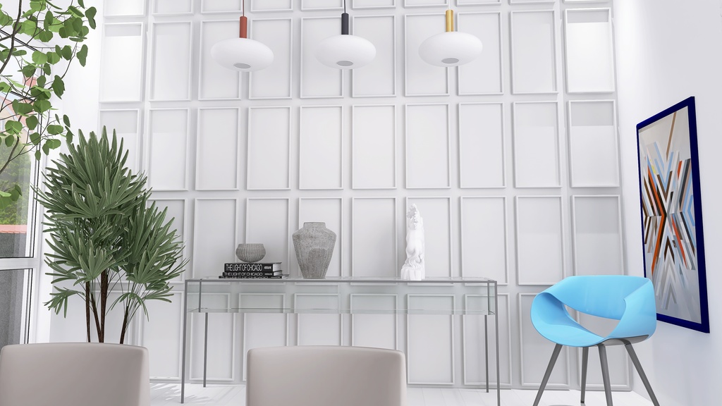 Living and Dining Room 3d design renderings