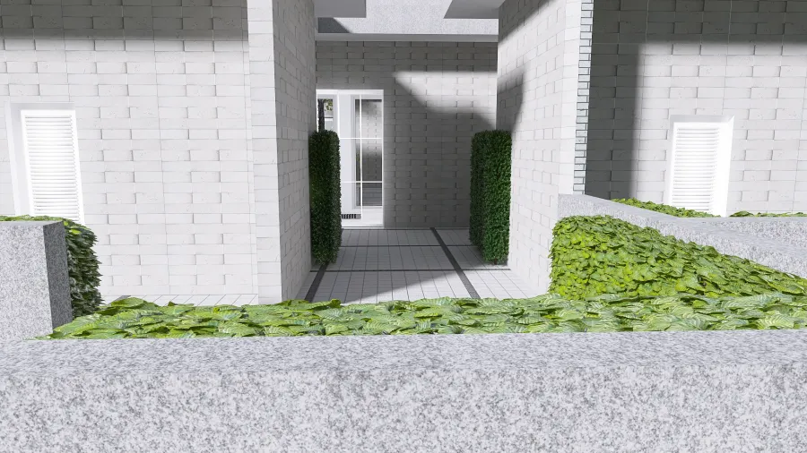 Geometric: Labyrinth house 3d design renderings