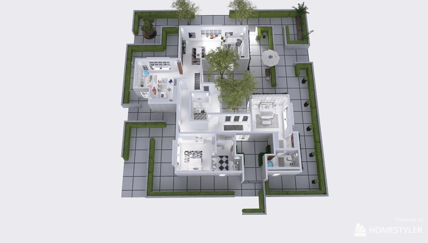 Geometric: Labyrinth house 3d design picture 919.54