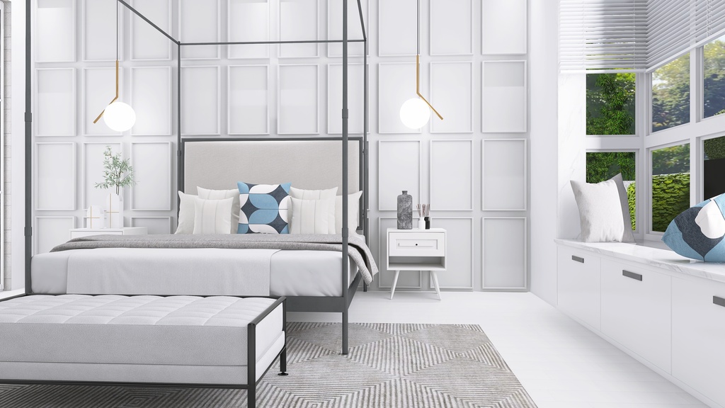 Master Bedroom 3d design renderings