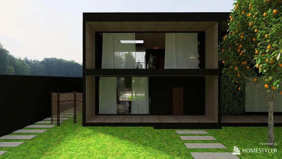 Black Gorgeous Villa 3d design renderings