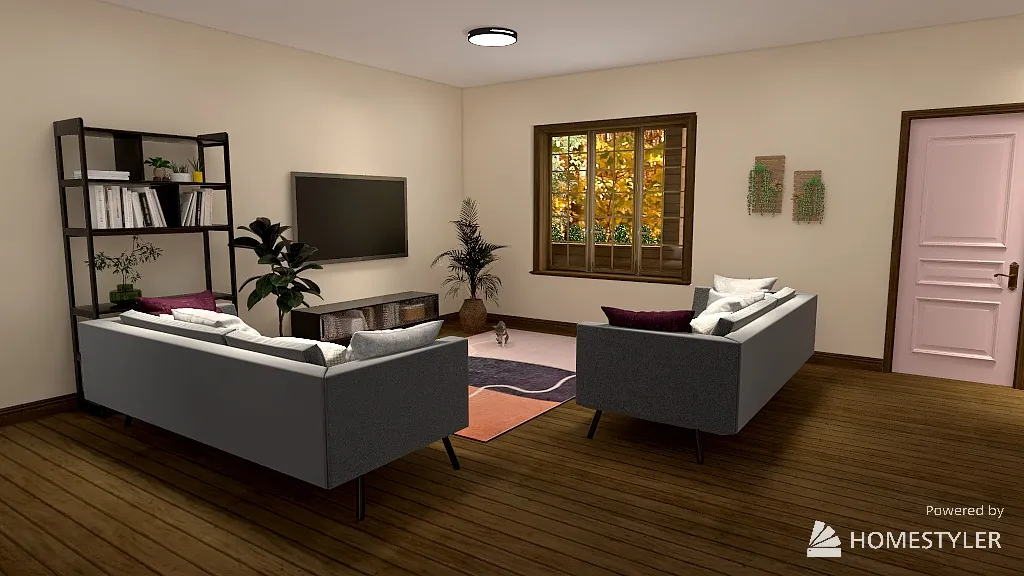 LivingDiningRoom 3d design renderings