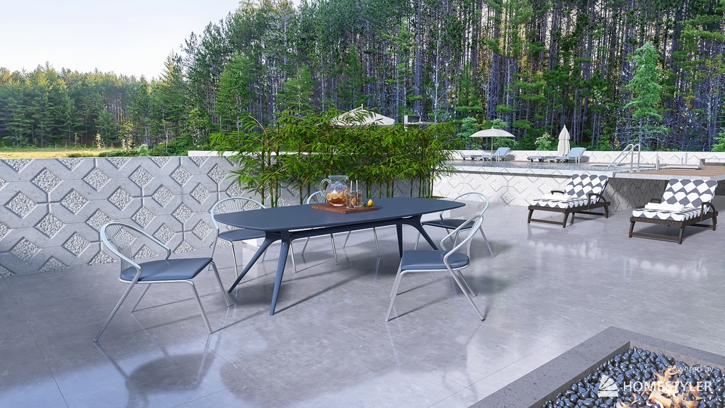 Terrace 3d design renderings