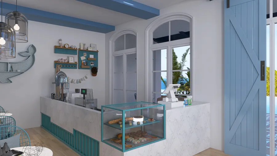 MINI MART and Coffee Shop (The Brew Box) 3d design renderings
