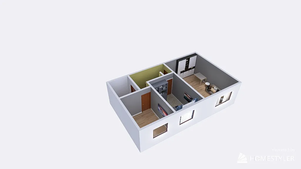 витязь 3 этаж 8 (дизайн) 3d design renderings