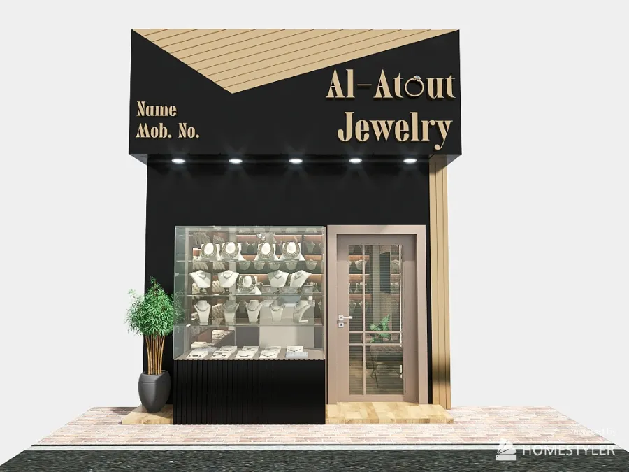 Jewelry Store (with two colors options) 3d design renderings