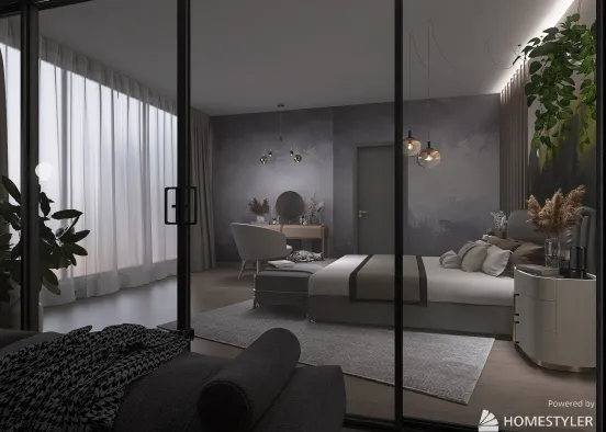 A cozy apartment in the city Design Rendering