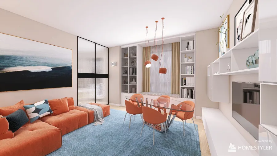 Appartamento in Roma 3d design renderings