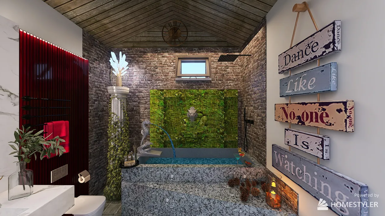 Bathroom 3d design renderings