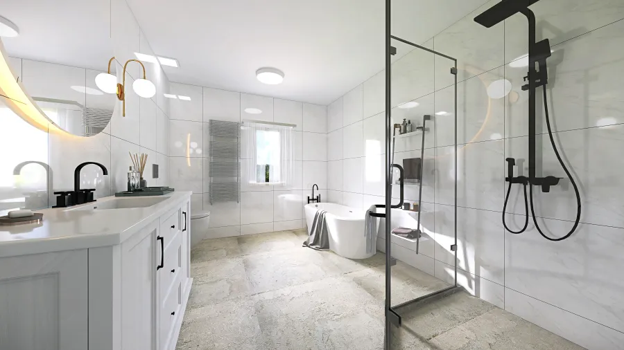 Koupelna 3d design renderings