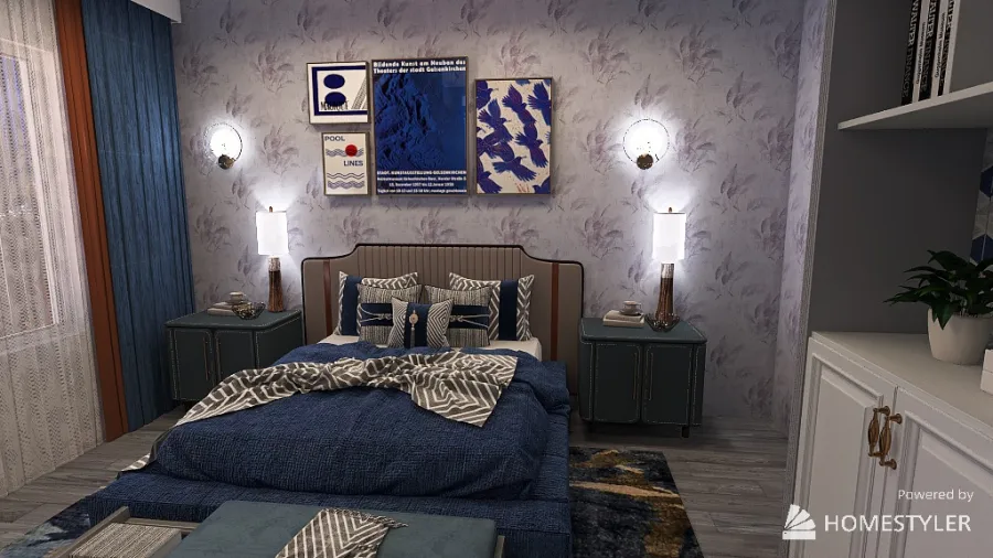 Спальня Марафон 3d design renderings