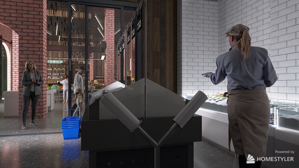Deli 3d design renderings