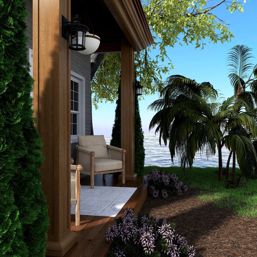 Classic Cabin 3d design renderings
