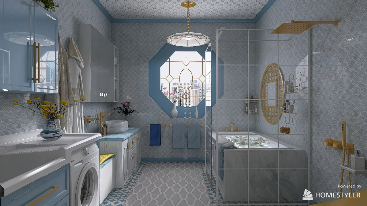 Bathroom 3d design renderings