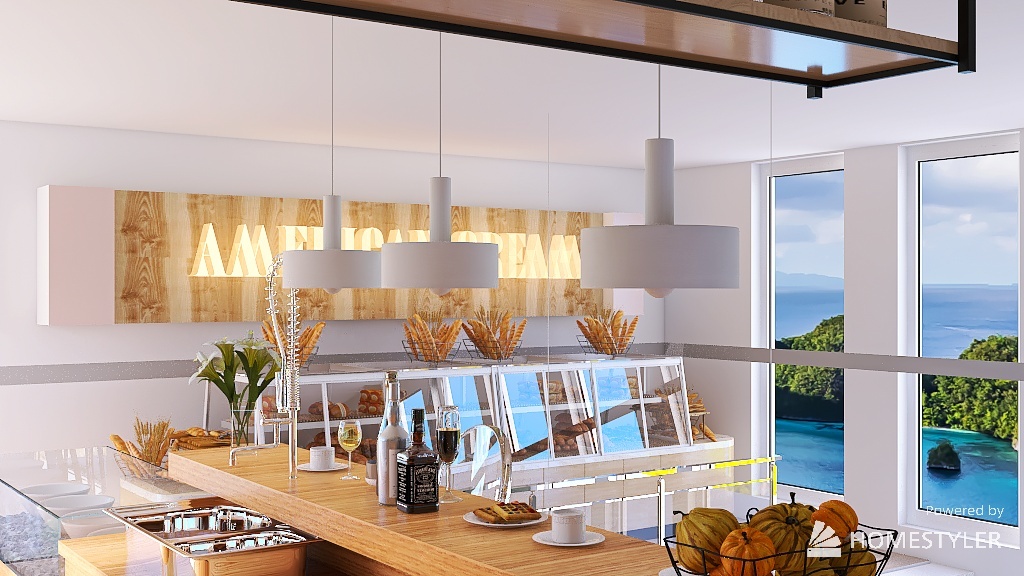 MINI MART and Coffee Shop (The Brew Box) 3d design renderings