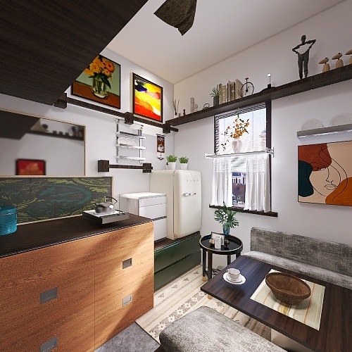 10x9 micro apartment 3d design renderings