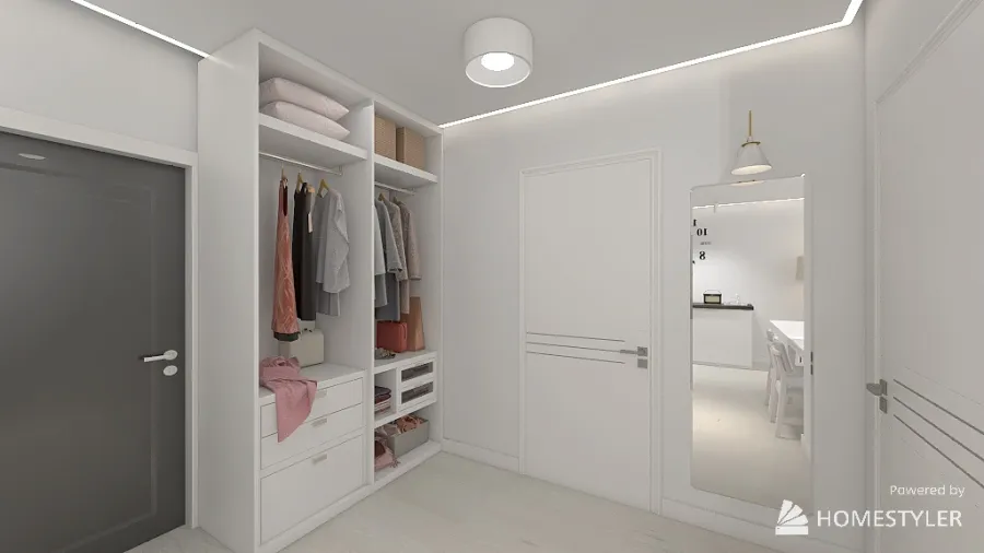 Chorzów, dwupokojowe mieszkanie | flat, 1 bedroom 3d design renderings