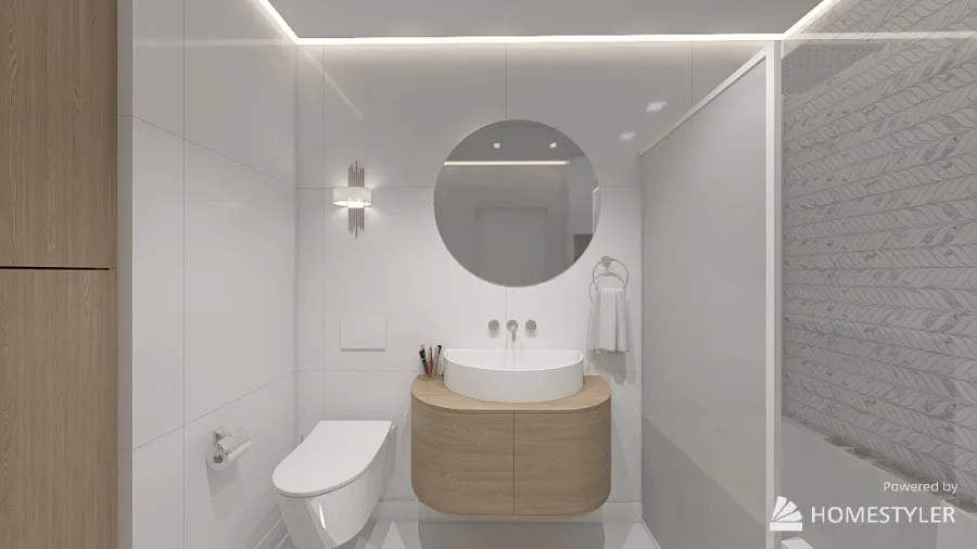Chorzów, dwupokojowe mieszkanie | flat, 1 bedroom 3d design renderings
