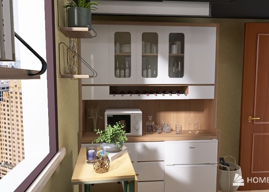9X10X12 micro apartment Design Rendering