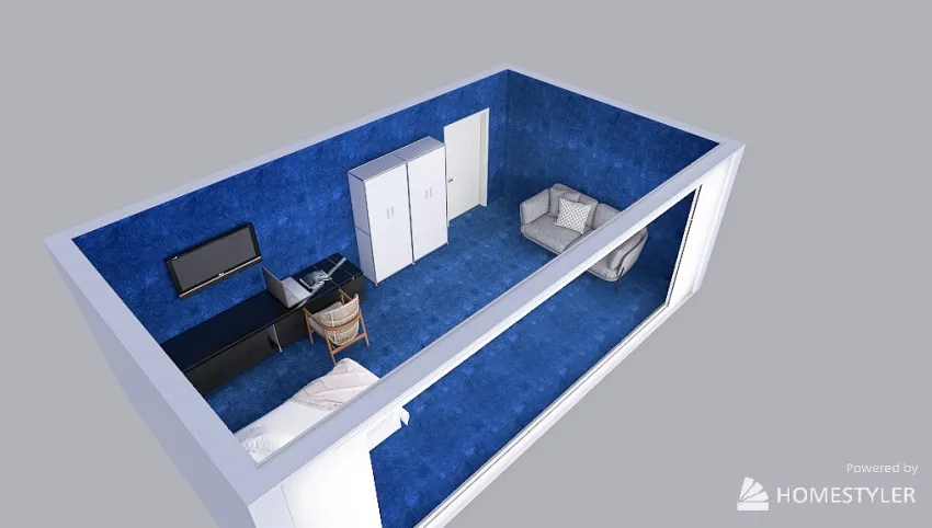 Ultra Blue Room (Design Trends 2023) 3d design picture 35.71