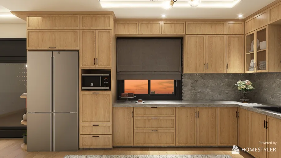 Classic Kitchen 3d design renderings