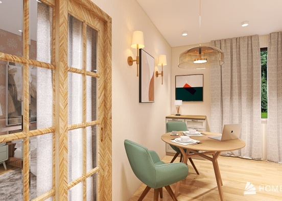 【One-bedroom flat - Brigantina Design Rendering