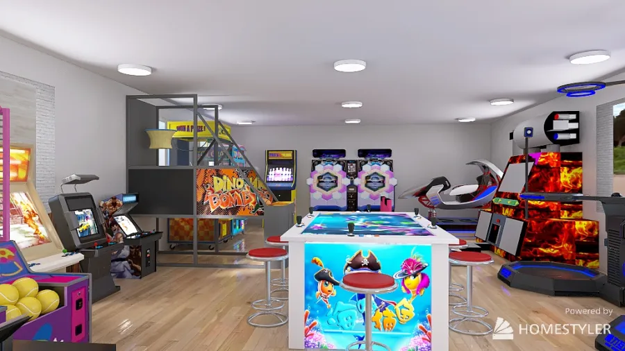 Arcade 3d design renderings