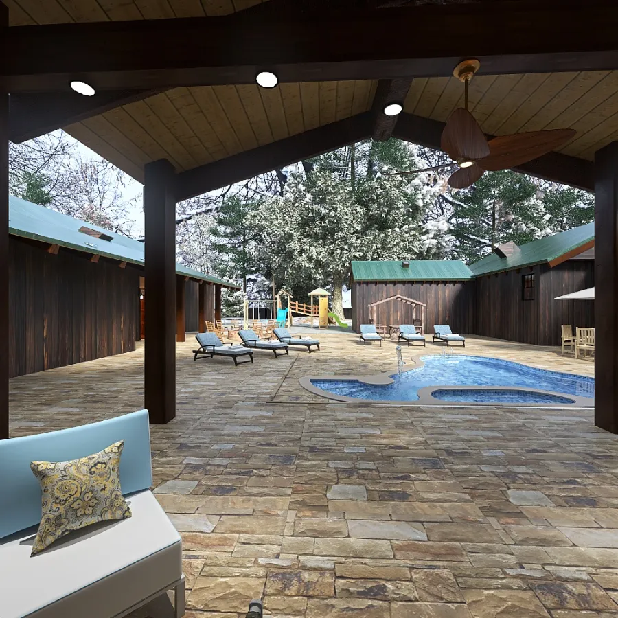 Back Porch 3d design renderings