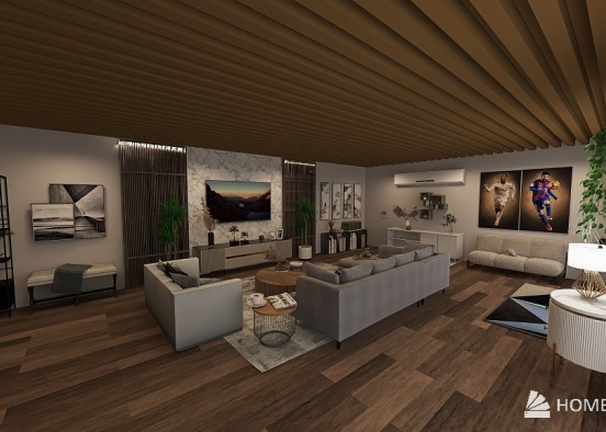 【System Auto-save】Luxury Living Room WinterBreak Project Design Rendering