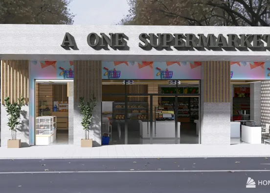 A  ONE  SUPERMARKET Design Rendering