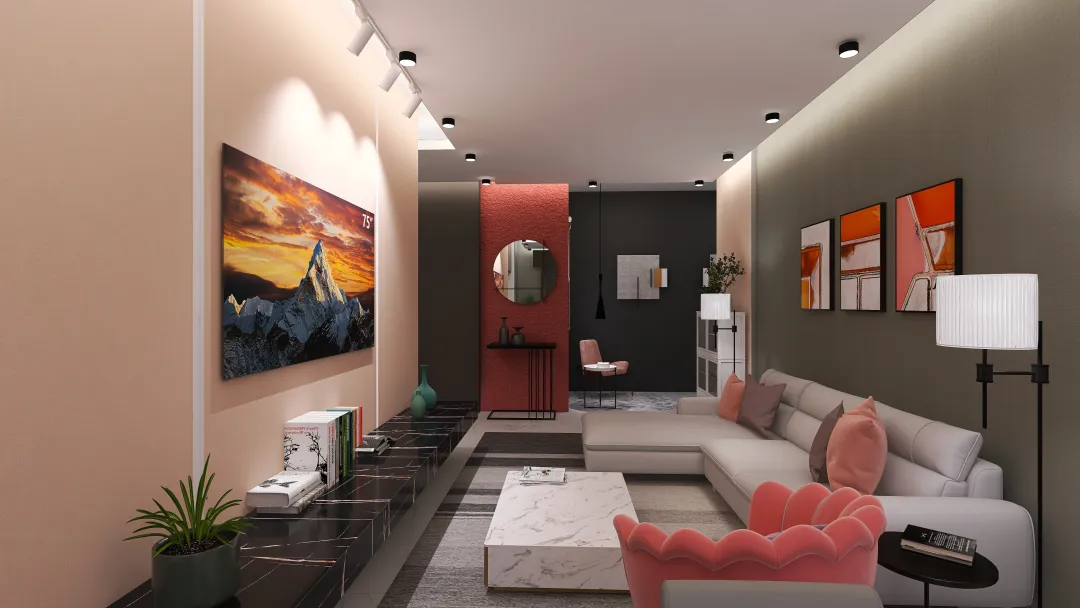 Renovation Project - one Bedroom Apartment 3d design renderings