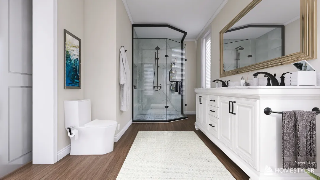 Modern 2 Bedroom Home 3d design renderings