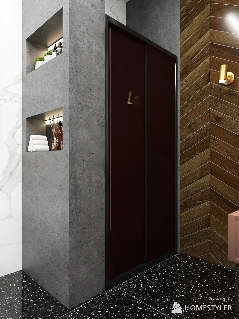 Cozy apartment for a hockey player 3d design renderings