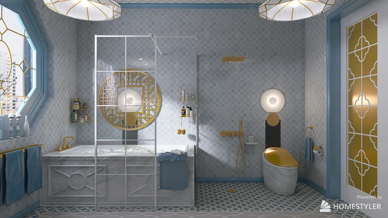 Bathroom 3d design renderings